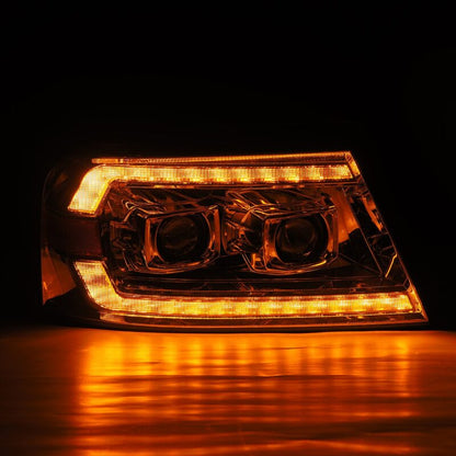 AlphaRex 04-08 Ford F150 PRO-Series Projector Headlights Black w/ Sequential Signal and DRL - B2B Diesel & Gas Service