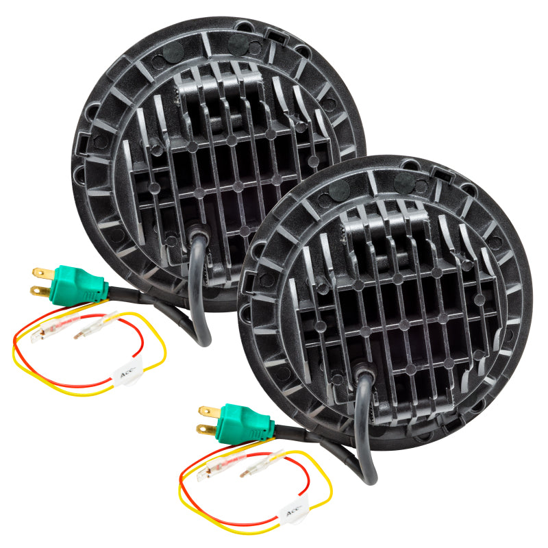 Oracle 7in High Powered LED Headlights - Black Bezel - ColorSHIFT - BC1 - B2B Diesel & Gas Service