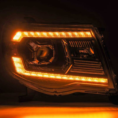 AlphaRex 05-11 Toyota Tacoma PRO-Series Projector Headlights Plank Style Design Black w/DRL - B2B Diesel & Gas Service