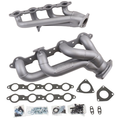 BBK 99-04 GM Truck SUV 4.8 5.3 Shorty Tuned Length Exhaust Headers - 1-3/4 Titanium Ceramic - B2B Diesel & Gas Service