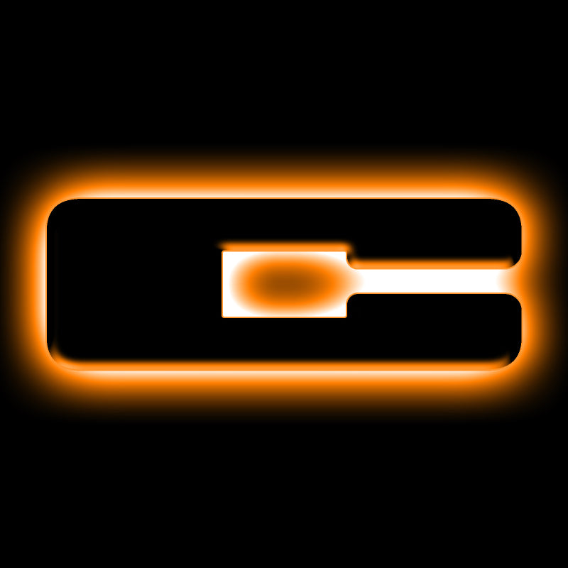 ORACLE Lighting Universal Illuminated LED Letter Badges - Matte Blk Surface Finish - C - B2B Diesel & Gas Service