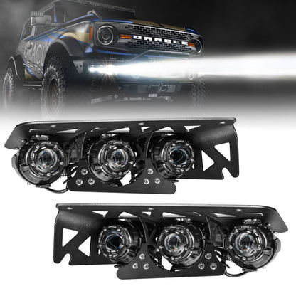Oracle Lighting 21-24 Ford Bronco Off Road Laser and LED Fog Light Kit for Steel Bumper - B2B Diesel & Gas Service