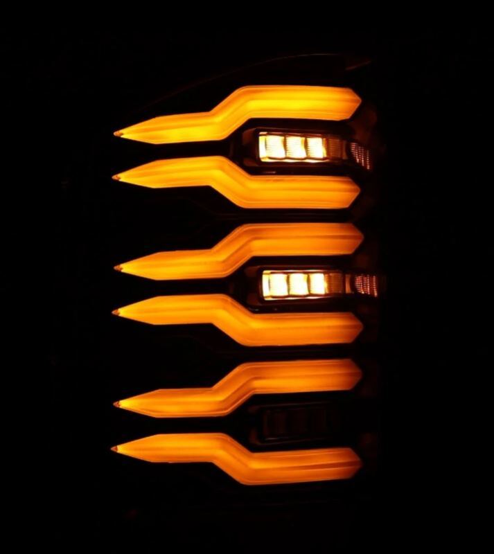 AlphaRex 07-13 Chevrolet Silverado 1500 (Ex. Hybrid Models) LUXX-Series LED Tail Lights Alpha-Black - B2B Diesel & Gas Service