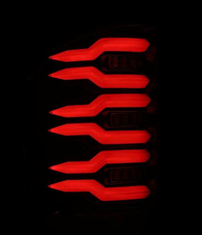 AlphaRex 07-13 Chevrolet Silverado 1500 (Ex. Hybrid Models) LUXX-Series LED Tail Lights Alpha-Black - B2B Diesel & Gas Service