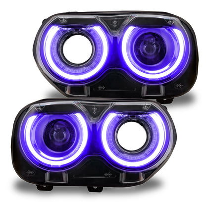 Oracle 15-21 Dodge Challenger RGB+W Headlight DRL Upgrade Kit - ColorSHIFT+W - B2B Diesel & Gas Service