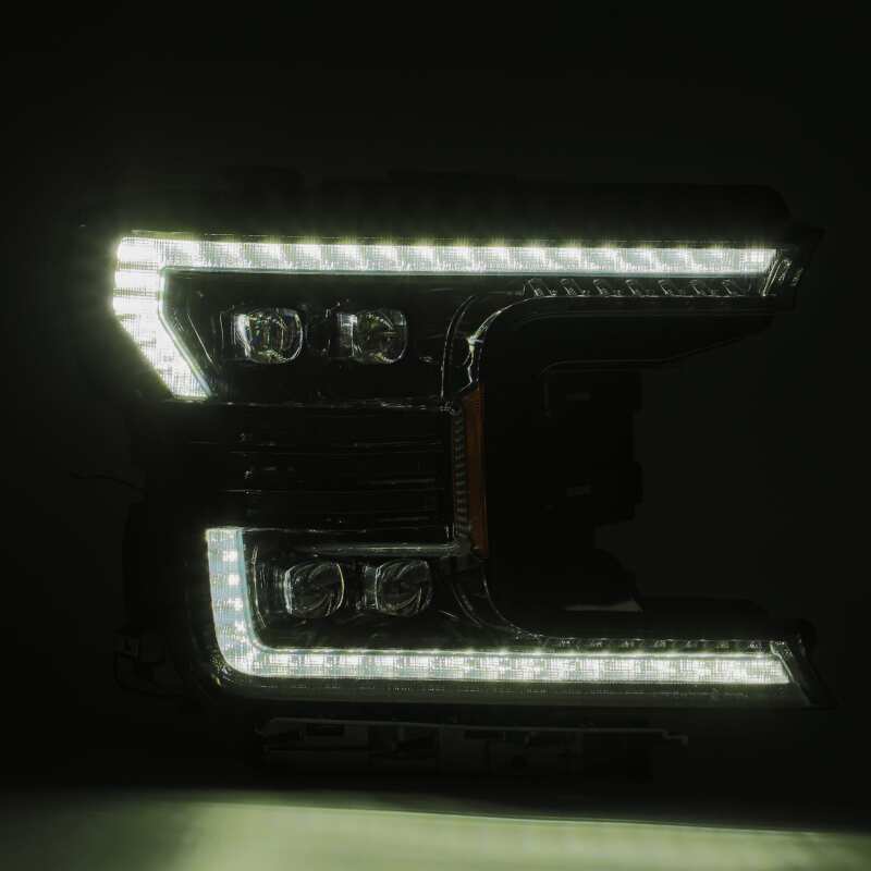 AlphaRex 18-20 Ford F-150 NOVA LED Proj Headlight Plank Style Alpha Blk w/Activ Light/Seq Signal/DRL - B2B Diesel & Gas Service