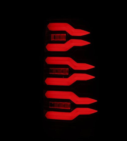 AlphaRex 99-06 Chevrolet Silverado/99-06 GMC Sierra LUXX-Series LED Tail Lights - Black/Red - B2B Diesel & Gas Service