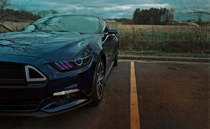 Oracle 15-17 Ford Mustang V6/GT/Shelby Dynamic DRL w/ Halo Kit - ColorSHIFT - Dynamic - B2B Diesel & Gas Service