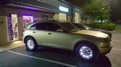Oracle LED Illuminated Wheel Rings - Double LED - White - B2B Diesel & Gas Service
