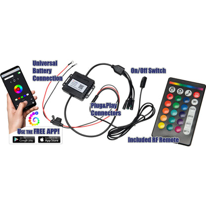 ORACLE Lighting LED Illuminated Wheel Rings - ColorSHIFT RGB+W - B2B Diesel & Gas Service