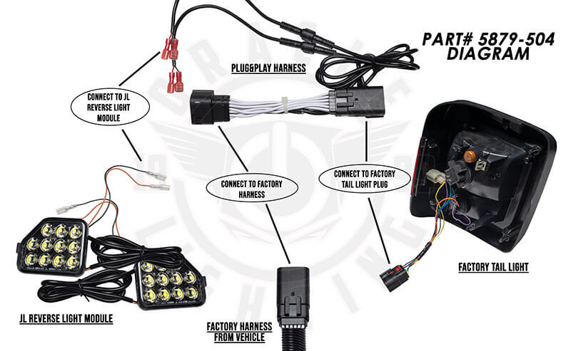 Oracle Plug & Play Wiring Adapter for Jeep Wrangler JL Reverse Lights - B2B Diesel & Gas Service