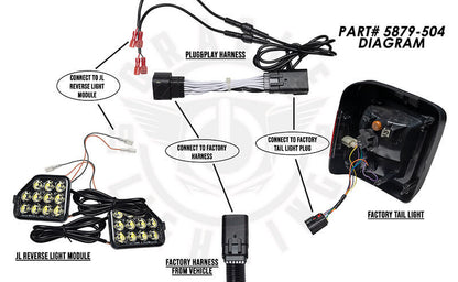 Oracle Plug & Play Wiring Adapter for Jeep Wrangler JL Reverse Lights - B2B Diesel & Gas Service