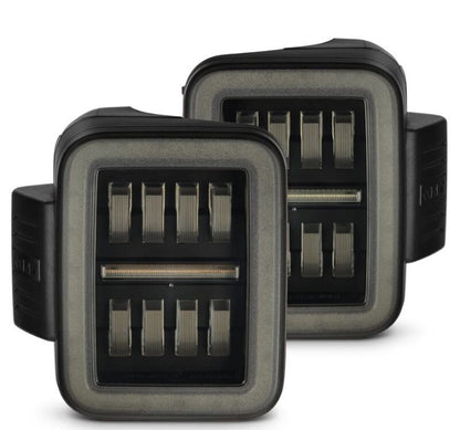 AlphaRex 19-24 Jeep Gladiator JT Nova-Series Prismatic LED Tail Lights - Alpha-Black - B2B Diesel & Gas Service