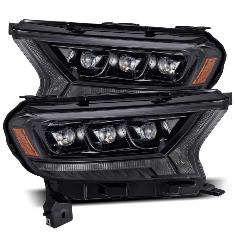 AlphaRex 19-21 Ford Ranger NOVA LED Proj Headlight Plnk Style Alpha Blk w/Activ Light/Seq Signal/DRL - B2B Diesel & Gas Service