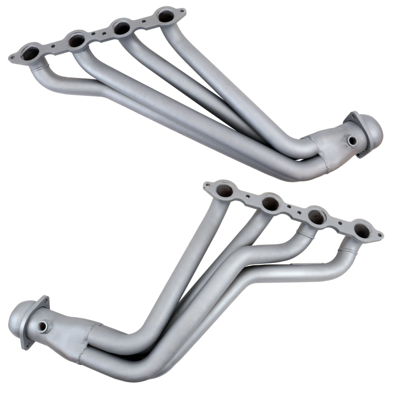 BBK 10-15 Camaro LS3 L99 Long Tube Exhaust Headers With Converters - 1-3/4 Chrome - B2B Diesel & Gas Service