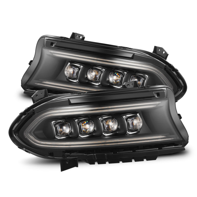 AlphaRex 15-23 Dodge Charger NOVA-Series LED Proj Headlights Blk w/Activtn Light & Seq.Sig / SB DRL - B2B Diesel & Gas Service