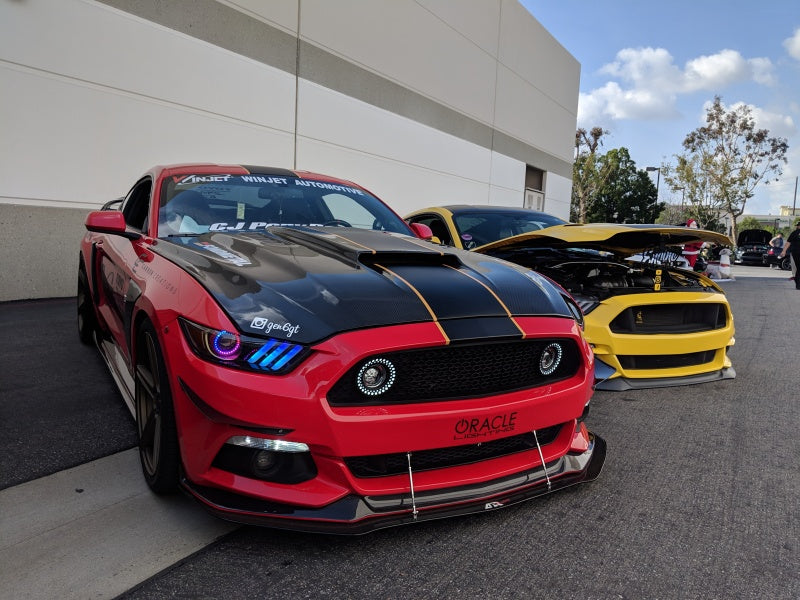 Oracle 15-17 Ford Mustang V6/GT/Shelby Dynamic DRL w/ Halo Kit - ColorSHIFT - Dynamic - B2B Diesel & Gas Service