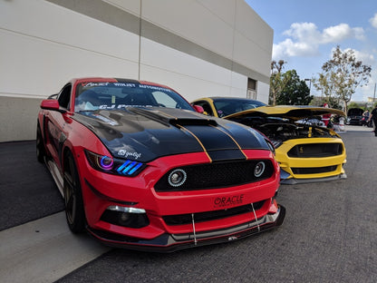 Oracle 15-17 Ford Mustang V6/GT/Shelby Dynamic DRL w/ Halo Kit - ColorSHIFT - Dynamic - B2B Diesel & Gas Service