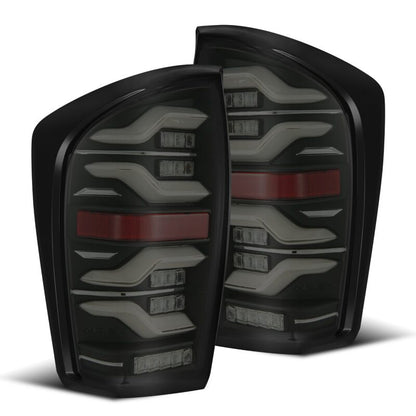 AlphaRex 16-21 Toyota Tacoma LUXX LED Taillights Blk w/Activ Light/Seq Signal - B2B Diesel & Gas Service