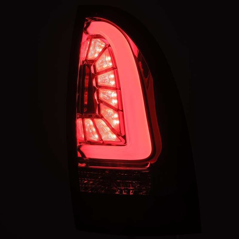 AlphaRex 05-15 Toyota Tacoma PRO-Series LED Tail Lights Jet Black - B2B Diesel & Gas Service