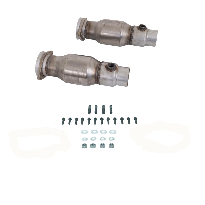 BBK 10-15 Camaro LS3 L99 Long Tube Exhaust Headers With Converters - 1-3/4 Chrome - B2B Diesel & Gas Service