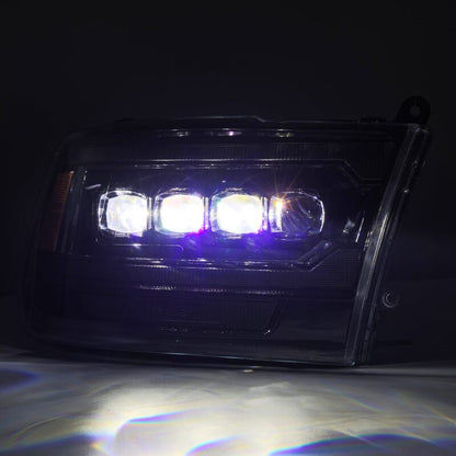 AlphaRex 09-18 Ram 2500 NOVA LED Proj Headlights Plank Style Alpha Blk w/Activ Light/Seq Signal/DRL - B2B Diesel & Gas Service