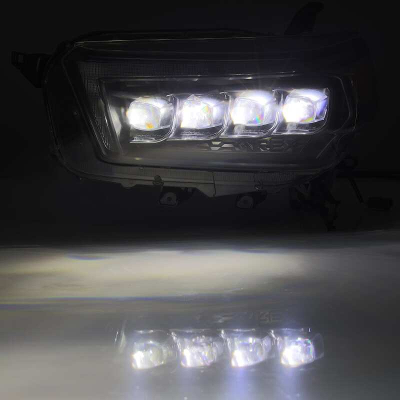 AlphaRex 10-13 Toyota 4Runner NOVA LED Projector Headlights Plank Style Black w/Seq Signal/DRL - B2B Diesel & Gas Service