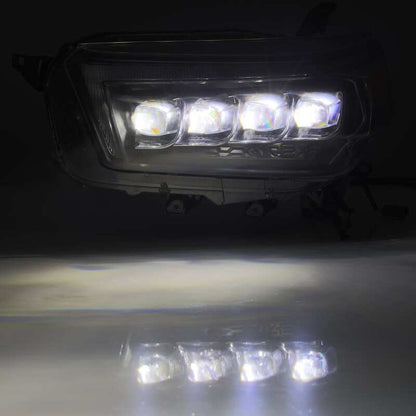 AlphaRex 10-13 Toyota 4Runner NOVA LED Projector Headlights Plank Style Black w/Seq Signal/DRL - B2B Diesel & Gas Service