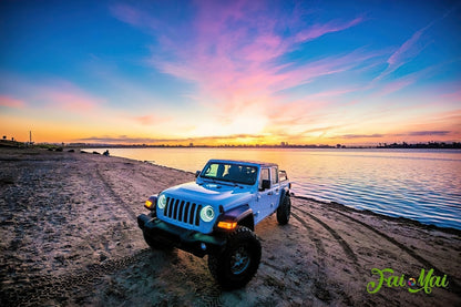 Oracle Jeep Wrangler JL Oculus Bi-LED Projector Headlights- Graphite Metallic - 5500K - B2B Diesel & Gas Service