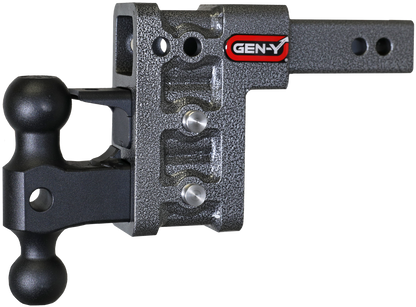 MEGA-DUTY 2" Shank 5" Drop 2K TW 16K Hitch with Dual-Ball & Pintle Lock GH-523 - B2B Diesel and Gas Service