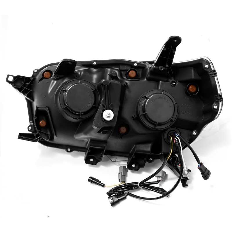 AlphaRex 10-13 Toyota 4Runner NOVA LED Proj Headlights Plank Style Alpha Black w/Seq Signal/DRL - B2B Diesel & Gas Service