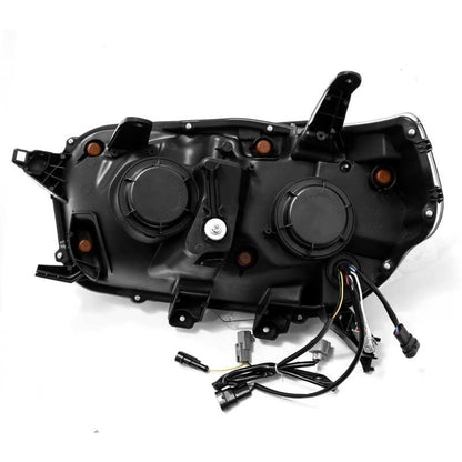 AlphaRex 10-13 Toyota 4Runner NOVA LED Proj Headlights Plank Style Alpha Black w/Seq Signal/DRL - B2B Diesel & Gas Service