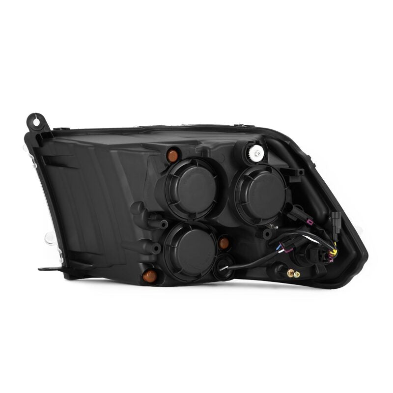 AlphaRex 09-18 Dodge Ram 1500HD NOVA LED Projector Headlights Plank Style Design Alpha Black w/DRL - B2B Diesel & Gas Service