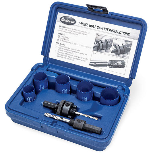 Eastwood 7 Piece Hole Saw Kit 