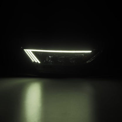 AlphaRex 15-17 Ford Mustang NOVA LED Proj HL Alpha-Black w/Activ Light/Seq. Signal + Switchback DRL - B2B Diesel & Gas Service