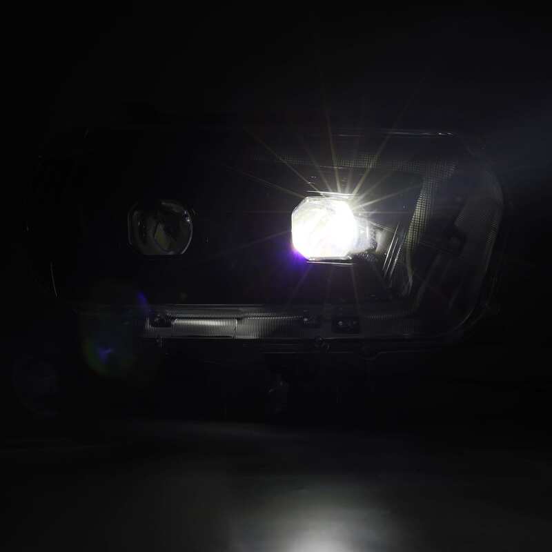 AlphaRex 10-13 Toyota 4Runner LUXX LED Proj Headlights Plank Style Alpha Black w/Seq Signal/DRL - B2B Diesel & Gas Service