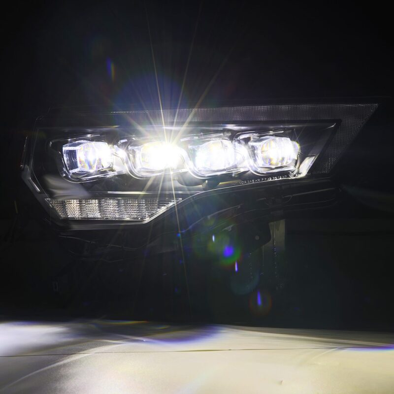 AlphaRex 14-22 Toyota 4Runner (2021 Req. Conv) NOVA LED Proj HL Blk w/Actv Light & Seq. Sig + SB DRL - B2B Diesel & Gas Service