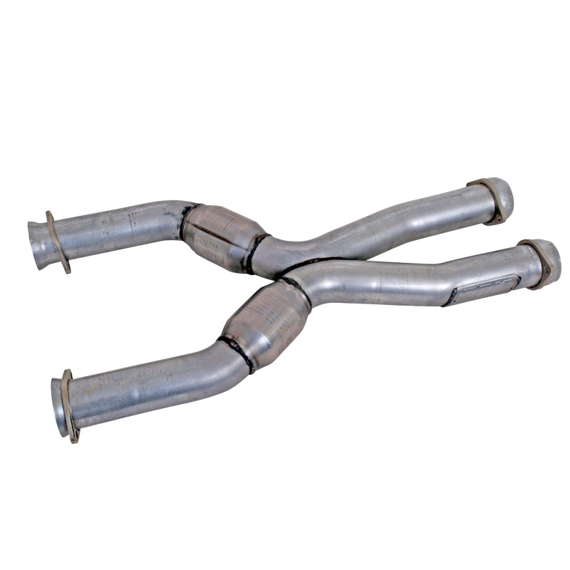 BBK 79-04 Mustang Coyote Swap Short Mid X Pipe w Catalytic Converters 3.0 For BBK Long Tube Headers - B2B Diesel & Gas Service