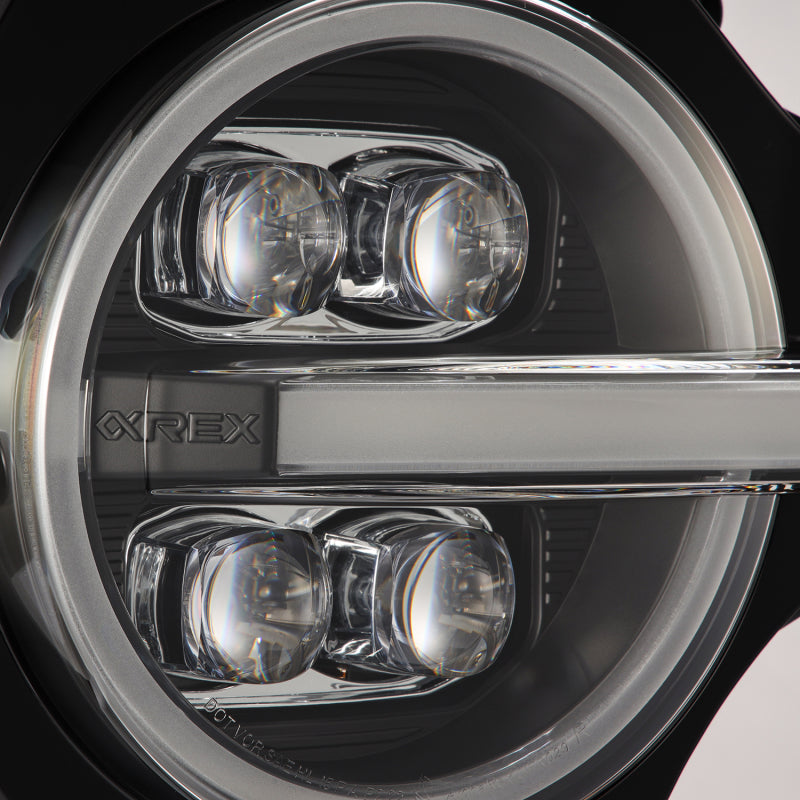 AlphaRex 21-23 Ford Bronco NOVA LED Projector Headlights Black - B2B Diesel & Gas Service