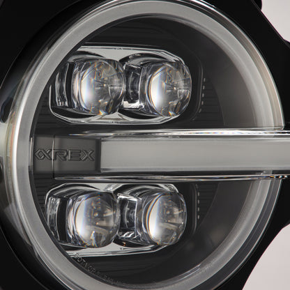 AlphaRex 21-23 Ford Bronco NOVA LED Projector Headlights Black - B2B Diesel & Gas Service