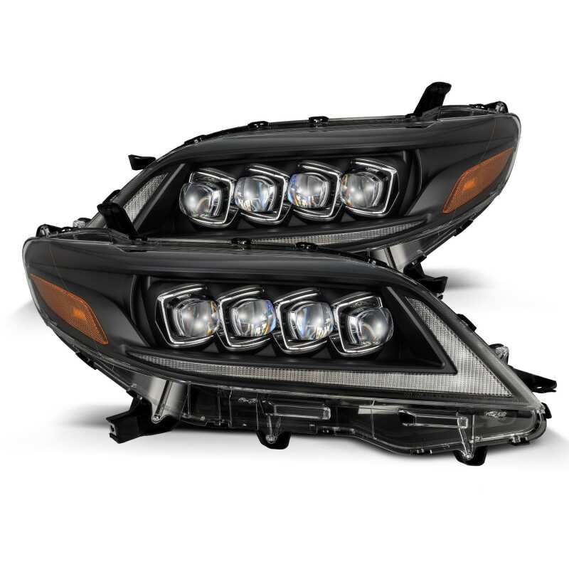 AlphaRex 2011+ Toyota Sienna NOVA LED Proj Headlights Plank Style Black w/Activ Light/Seq Signal/DRL - B2B Diesel & Gas Service