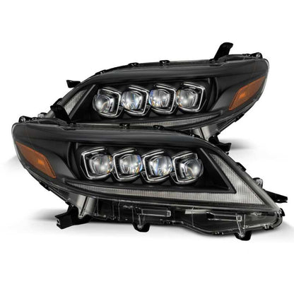 AlphaRex 2011+ Toyota Sienna NOVA LED Proj Headlights Plank Style Black w/Activ Light/Seq Signal/DRL - B2B Diesel & Gas Service