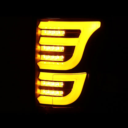 AlphaRex 15-20 Ford F150 Luxx-Series LED Tail Lights Alpha-Black - B2B Diesel & Gas Service