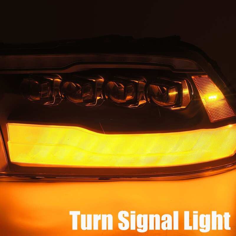 AlphaRex 09-18 Dodge Ram 1500HD NOVA LED Projector Headlights Plank Style Design Alpha Black w/DRL - B2B Diesel & Gas Service