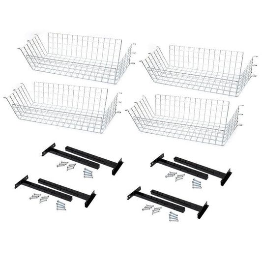 Eastwood Car Cart Storage Rack Baskets - 4 Pack 