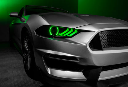 Oracle Lighting 18-23 Ford Mustang Dynamic ColorSHIFT LED Headlights - Black Series - B2B Diesel & Gas Service