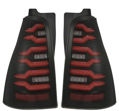 AlphaRex 03-09 Toyota 4Runner LUXX-Series LED Tail Lights- Black/Red - B2B Diesel & Gas Service