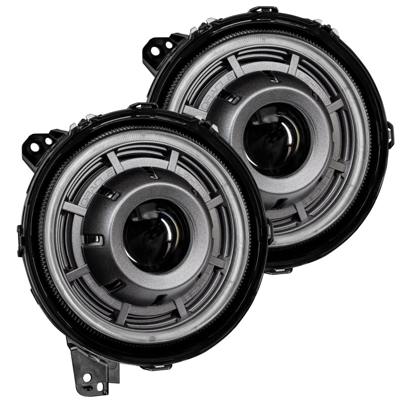 Oracle Jeep Wrangler JL Oculus Bi-LED Projector Headlights- Graphite Metallic - 5500K - B2B Diesel & Gas Service