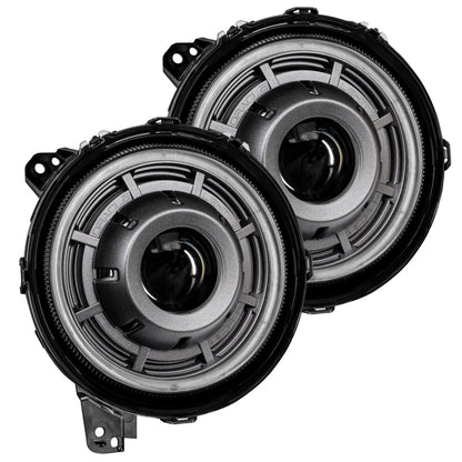 Oracle Jeep Wrangler JL Oculus Bi-LED Projector Headlights- Graphite Metallic - 5500K - B2B Diesel & Gas Service
