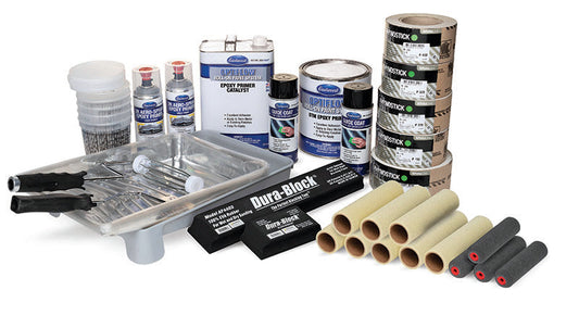 Complete Eastwood OptiFlow Epoxy Primer Kit - Automotive Roll-On Paint - Gray 